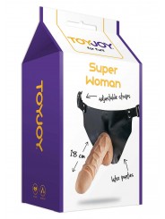 Fallo Strap-On SUPERWOMAN STRAP-ON FLESH